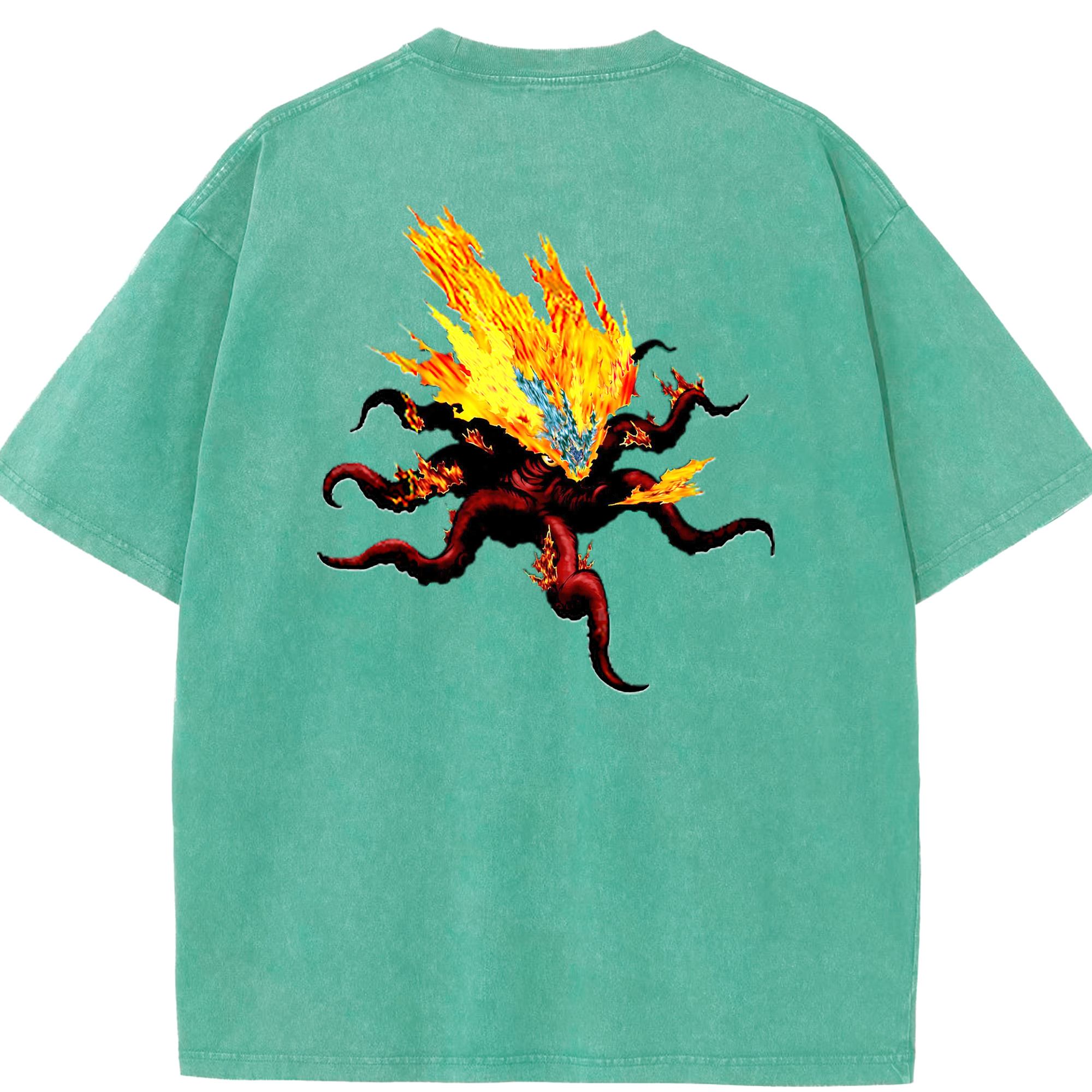 （画像用） 遊☆戯☆王 Yu-Gi-Oh! 綿100% ヴィンテージ風 半袖Tシャツ（背面プリント）